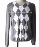 Men Knitted Fashion Pullover Sweater in 100%Cotton (KH10-485 CY-2))