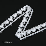 1.5cm Heart Shape Embroidery Lace Trim Heart Trimming Lace