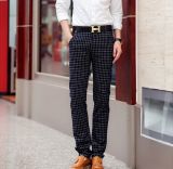 Newly-Designed Plaid Casual Long Casual Pants in 2015