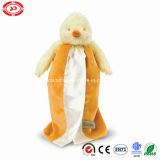 New Design Fatty Cute Stuffed Duck Orange Soft Plush Blanket
