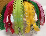 100% Nylon Lace Zipper with Soft Tape for Bags