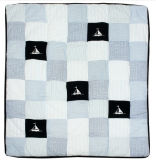 Handmade Baby Quilt with Ship Design for Baby Boy