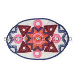 Wholesale Colorful Oval Garment Accessories Handwork Cotton Ethnic Embroidery Patch