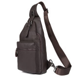 Outdoor Sports Casual Leather Crossbody Sling Bag Shoulder Bag Chest Bag for Men