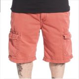 2016 Cool Unisex Shiny Pink Cotton Wash Cargo Shorts
