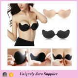 Sexy Breathable Strapless Self Adhesive Nude Invisible Silicon Bra (SW122-1)