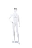 Fashionable Full Body Bright White Female Mannequin with Makeup