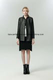Genuine Leather Coats Women Black Winter Coats