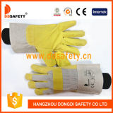 Yellow PVC Chemical Resistant Oil Resistant Glove Safety Gloves Dpv103