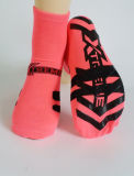 Trampoline Socks with Anti-Slip Customized PVC Grippers