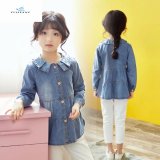 New Style Slim Girls' Long Sleeve Denim Shirt by Fly Jeans