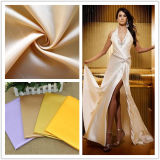 50d*75D+40d Polyester Stretch Satin Fabric for Ladies Party Dress