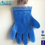 Custom Printed Paper Card Disposable PE Gloves for Supermarket Use