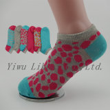 Colorful Leopard Print Pattern Girls' No Show Low Cut Socks