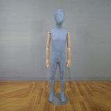 Full Body Fabric Wrapped Children Mannequin with Wooden Arms