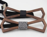 Eco-Friendly Cheap with Bow Tie Straps and Hooks Fashion Wooden Self Tie Bow Tie