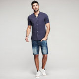 New Fancy 100% Cotton Long/ Short Sleeve Men's Dress Solid Color Shirts