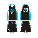 New Design Black Color Basketball Uniform for Smith Shark Basketball Club