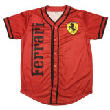 Custom Red Traditional Full Botton Sublimated Baseball Jerseys for Youth