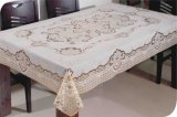 PVC Long Lace Tablecloth (JFTB-002)