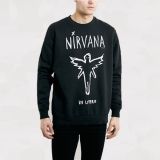 Washed Black Nirvana Vintage Oversized Fit Sweatshirt