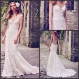 V-Neck Bridal Gowns Mermaid Tulle Beading Beach Garden Boho Wedding Dress Mk20118