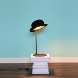 Modern Hottest Creative Design Bedside Desk Lamp Black Color Hat Table