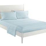 Bed Sheet Set - Brushed Microfiber 1800 Bedding 4 Piece 105 GSM -Wrinkle, Fade, Embroidery, Stain Resistant, Hypoallergenic (light blue)