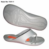 Simple Grey Color EVA Men Flip Flops Footwear