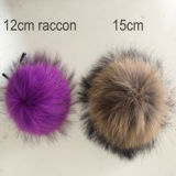 Raccoon Material Accessories Garment Use Real Raccoon Fur Poms