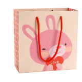 OEM Customize Lovely Bunnie Paper Gift Bag Shopping Bag
