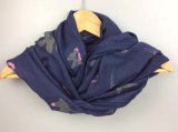 Azo Free Fashion Printing Navy Scarf with Selfriges for Ladies