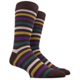 Top Quality Colorful Stripe Patten Design Men Sock