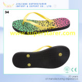Cool PE Flip Flops with Heat Transfer Printing Insole