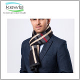 2017 Top Selling Dyed Stripe Stretch Knitted Scarf for Men