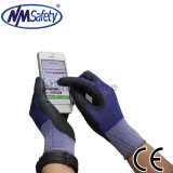 Nmsafety Super Thin PU Touch Screen Safety Work Glove