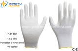 Polyester Shell PU Coated Safety Work Glove (PU1101)