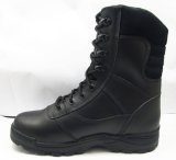 Hot Sale Black Genuine Leather Police Tactical Boot