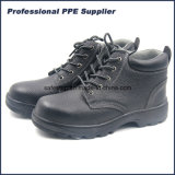 Rubber Outsole Genuine Leather Work Time Safety Shoes