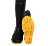 100% Rubber PVC Safety Labor Rain Boots (RB-02)