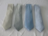 Classic Light Grey Colour Woven Poly Ties