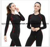 Hot Seling Custom Sports Fitness Active Lycra Cotton Compression Wear for Women