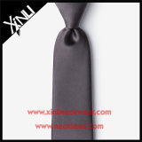 Handmade 100% Silk Jacquard Charcoal Grey Tie for Men