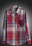 Men's Cotton Yarn Dyed Long Sleeve Casual Shirt