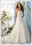2016 Lace Beaded Strapless Bridal Wedding Dress Wd5404