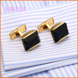VAGULA Gold Plated Copper Wedding Fashion Agate Shirt Cuff Links