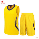 Simple Design 6XL Basketball Jersey Customize Reversible Basketball Uniform Yellow