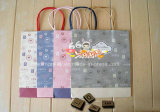 Recycled Paper Bag Hanging with Ribbon Handle Gift Bag