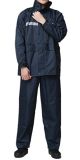 Adult OEM Polyester Pongee Rain Suit with Reflective Strips