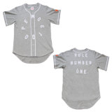 Grey Color Custom Baseball Uniform Jersey with Good Quality